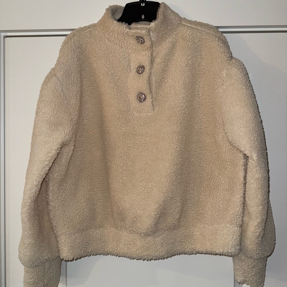 Cozy Cream Fleece Pullover